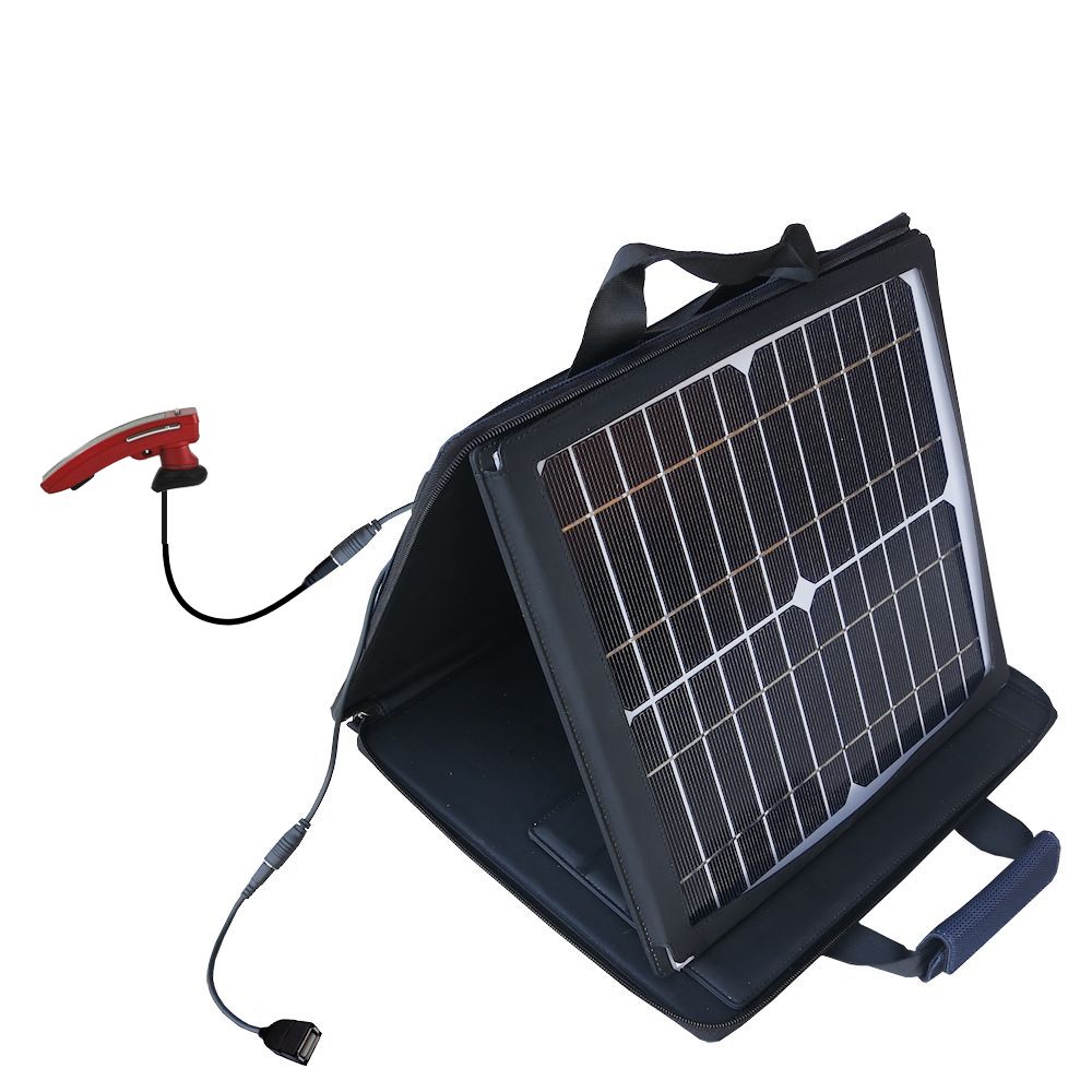 SunVolt Solar Charger compatible with the BlueAnt Q2 Smart Bluetooth and one other device - charge from sun at wall outlet-like speed