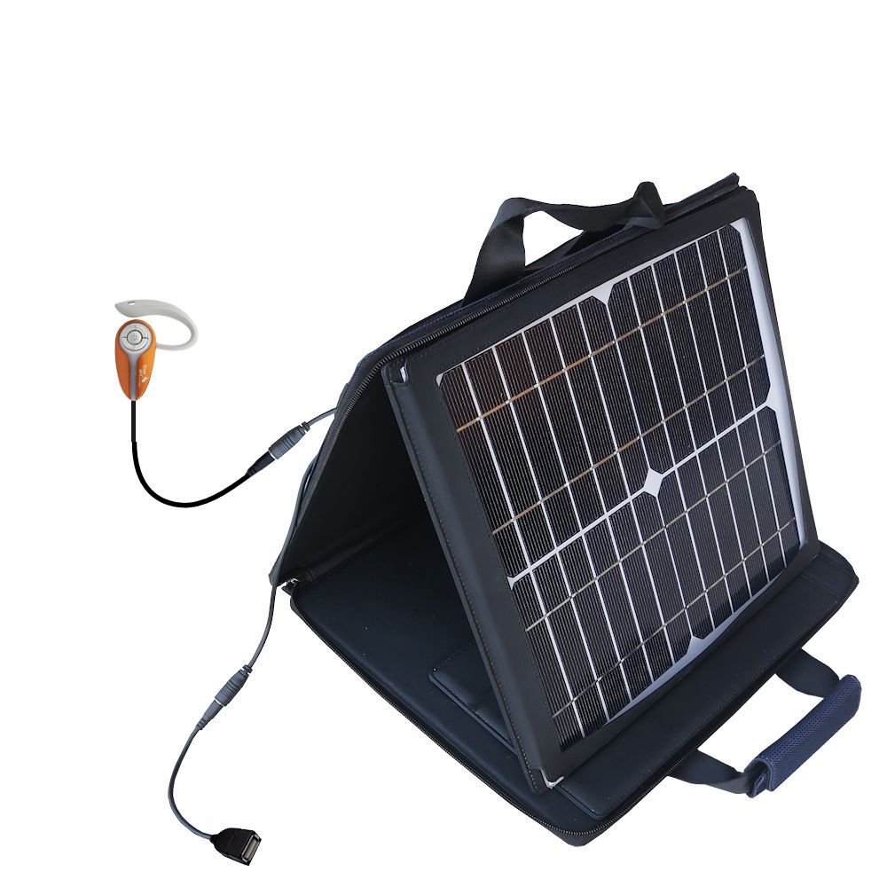 SunVolt Solar Charger compatible with the BlueAnt X3 micro and one other device - charge from sun at wall outlet-like speed