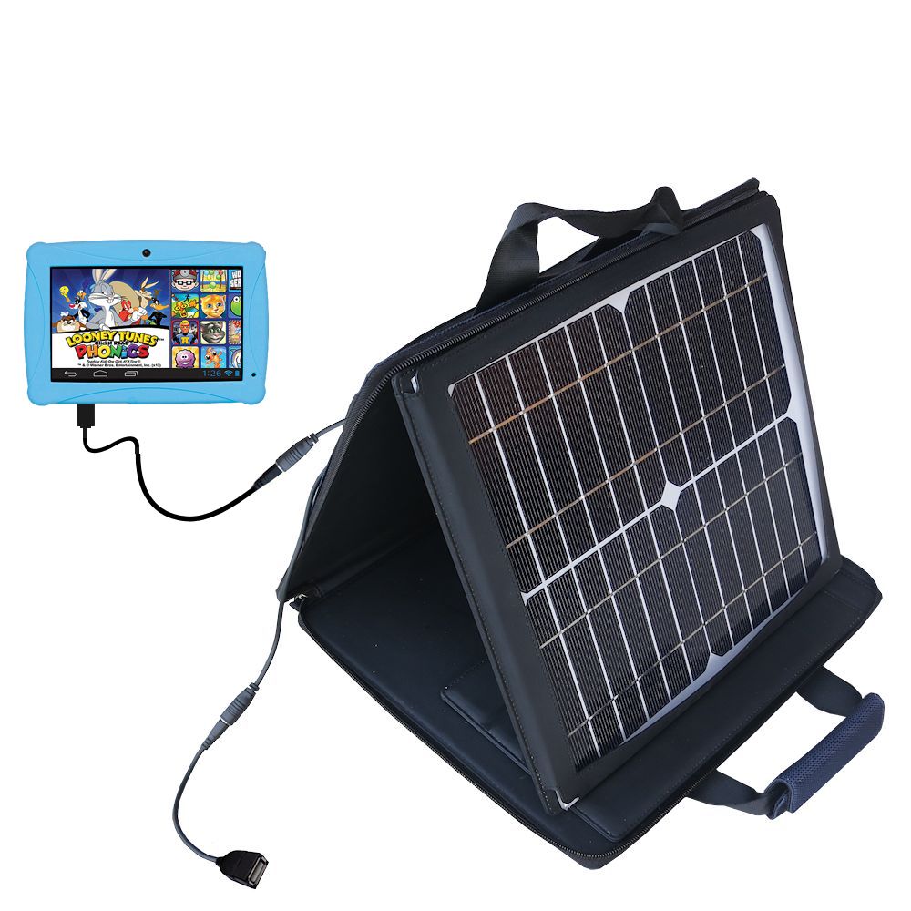 SunVolt Solar Charger compatible with the ClickN Kids CKP774 and one other device - charge from sun at wall outlet-like speed
