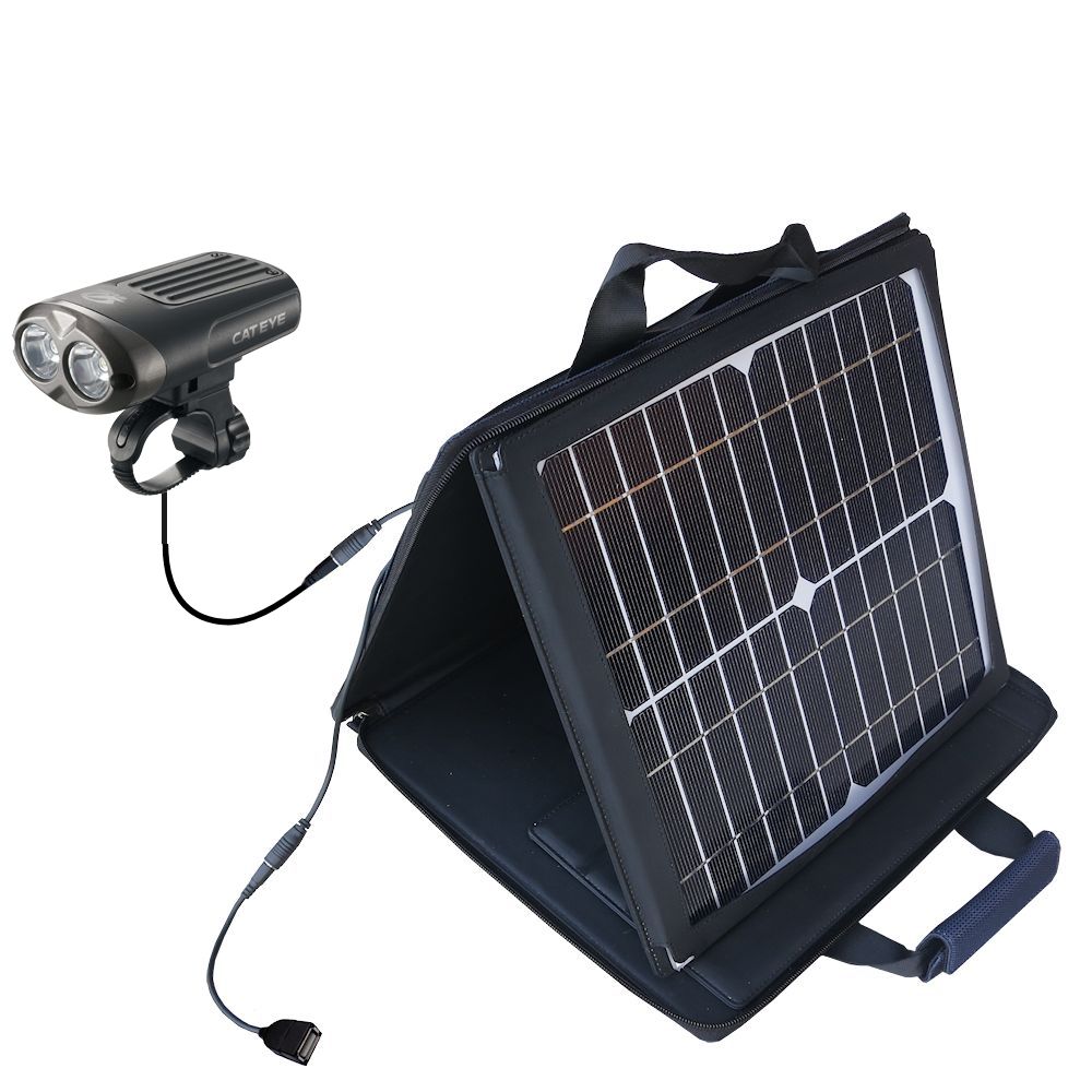 SunVolt Solar Charger compatible with the Cygolite Expilion 600 / 680 and one other device - charge from sun at wall outlet-like speed