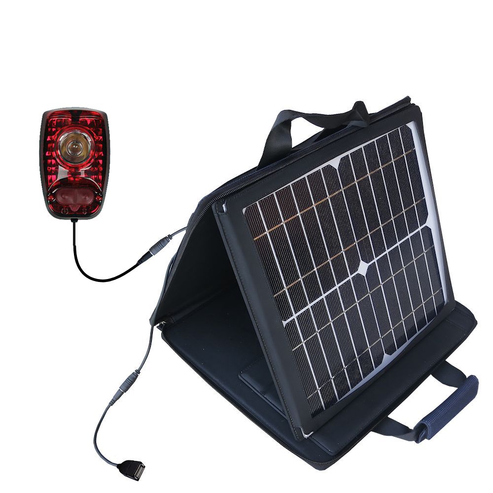 Gomadic SunVolt High Output Portable Solar Power Station designed for the Cygolite Hotshot - Can charge multiple devices with outlet speeds