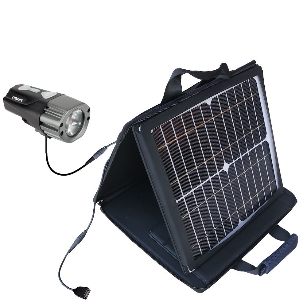 SunVolt Solar Charger compatible with the Cygolite Pace and one other device - charge from sun at wall outlet-like speed