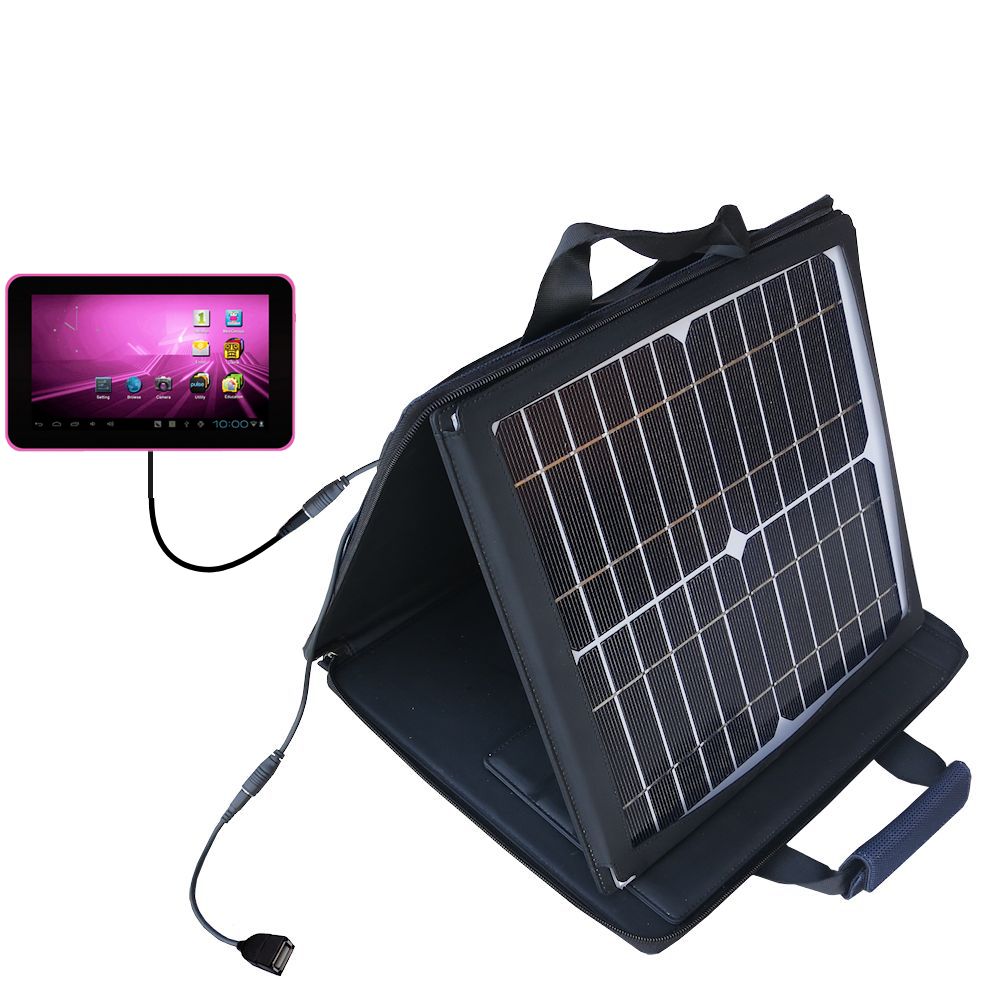 SunVolt Solar Charger compatible with the D2 711 / 911 and one other device - charge from sun at wall outlet-like speed
