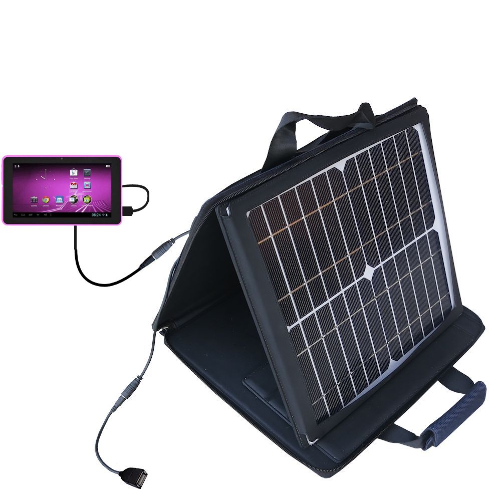 SunVolt Solar Charger compatible with the D2 D2-727G and one other device - charge from sun at wall outlet-like speed