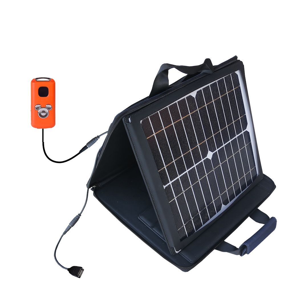 SunVolt Solar Charger compatible with the Disney High School Musical Mix Stick MP3 Player DS17019 and one other device - charge from sun at wall outlet-like speed