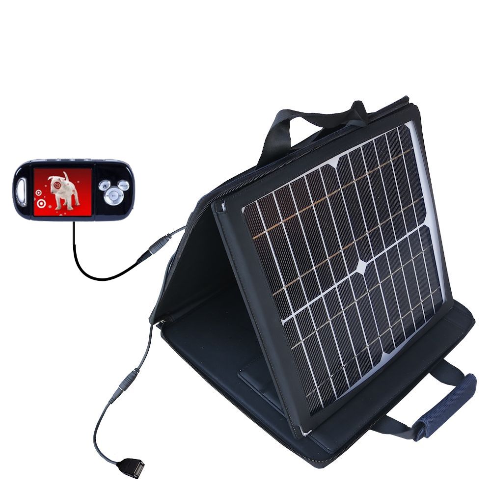 SunVolt Solar Charger compatible with the Disney Pirates of the Caribbean Mix Max Player DS19013 and one other device - charge from sun at wall outlet-like speed