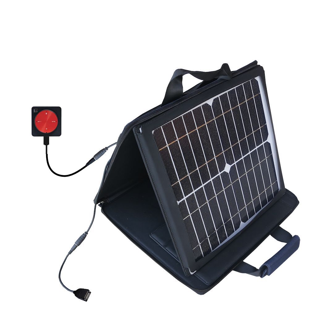SunVolt Solar Charger compatible with the Dual Electronics XGPS150 and one other device - charge from sun at wall outlet-like speed