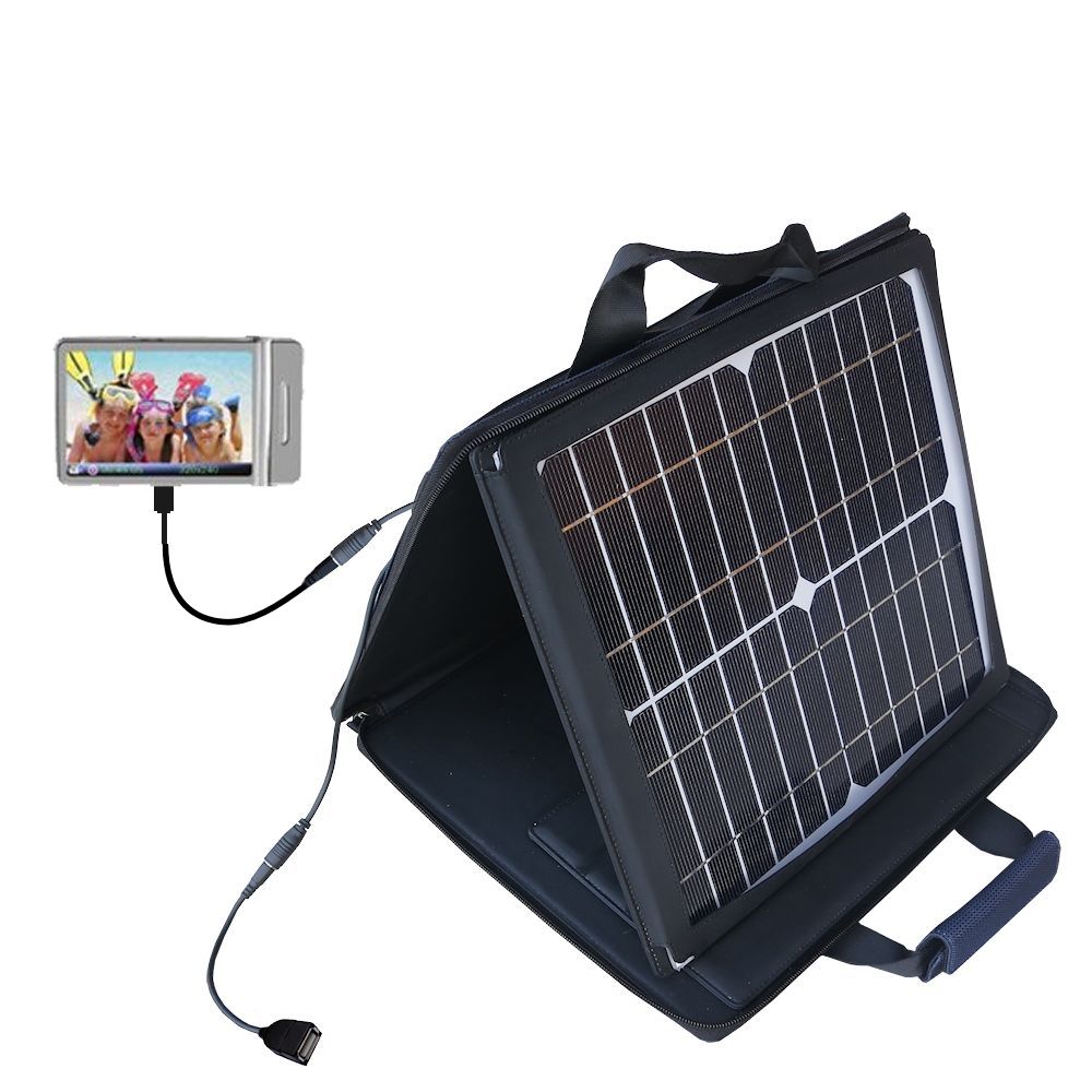 SunVolt Solar Charger compatible with the Ematic E4 Series and one other device - charge from sun at wall outlet-like speed