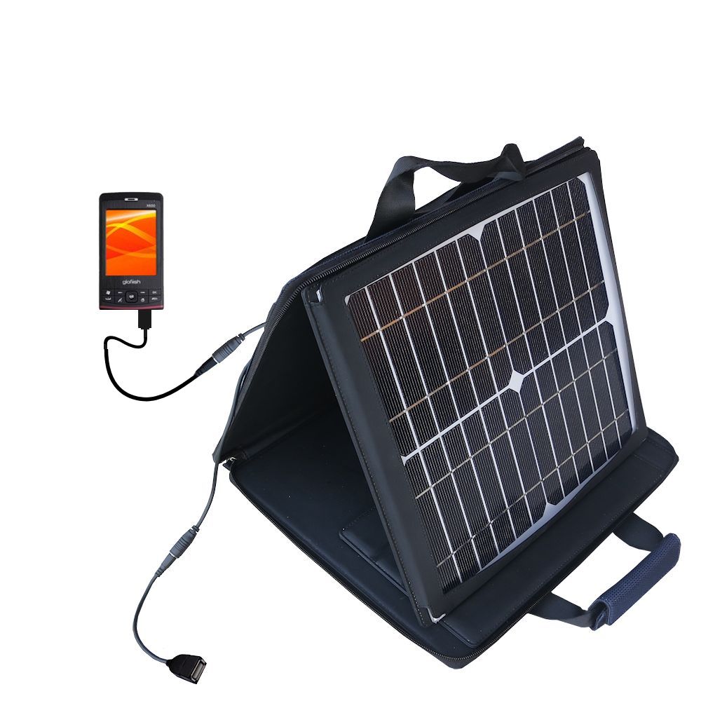 SunVolt Solar Charger compatible with the ETEN X650 X600 and one other device - charge from sun at wall outlet-like speed