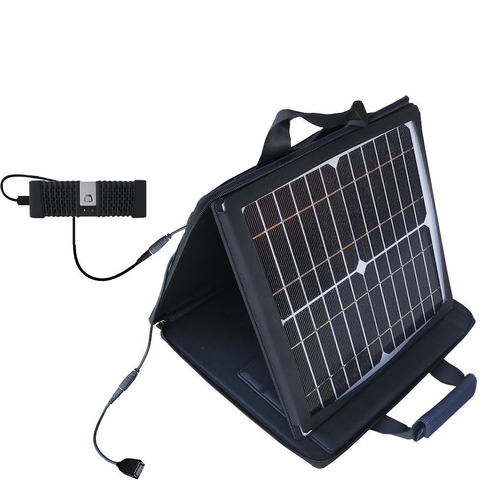SunVolt Solar Charger compatible with the G-Project G-Grip and one other device - charge from sun at wall outlet-like speed