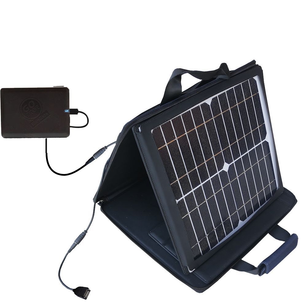SunVolt Solar Charger compatible with the GOgroove BlueGate and one other device - charge from sun at wall outlet-like speed