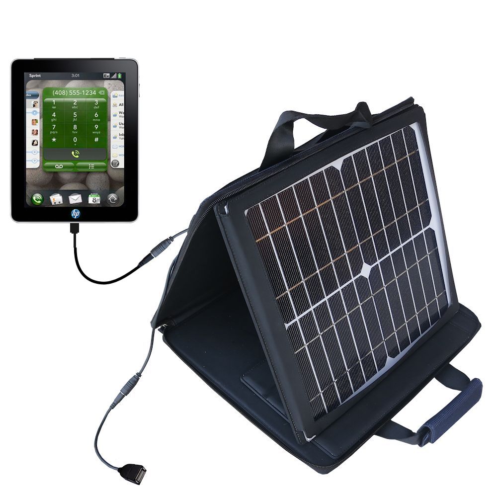 SunVolt Solar Charger compatible with the HP Topaz and one other device - charge from sun at wall outlet-like speed