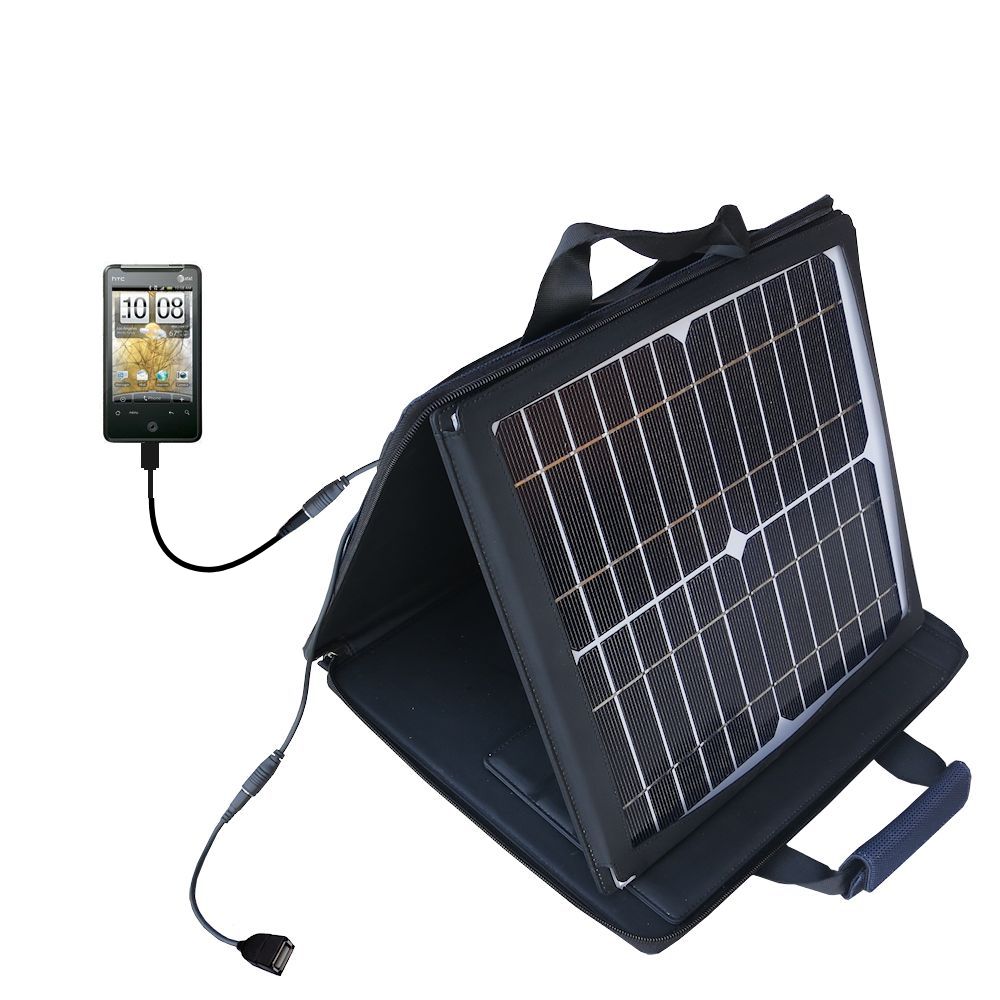 SunVolt Solar Charger compatible with the HTC Aria and one other device - charge from sun at wall outlet-like speed