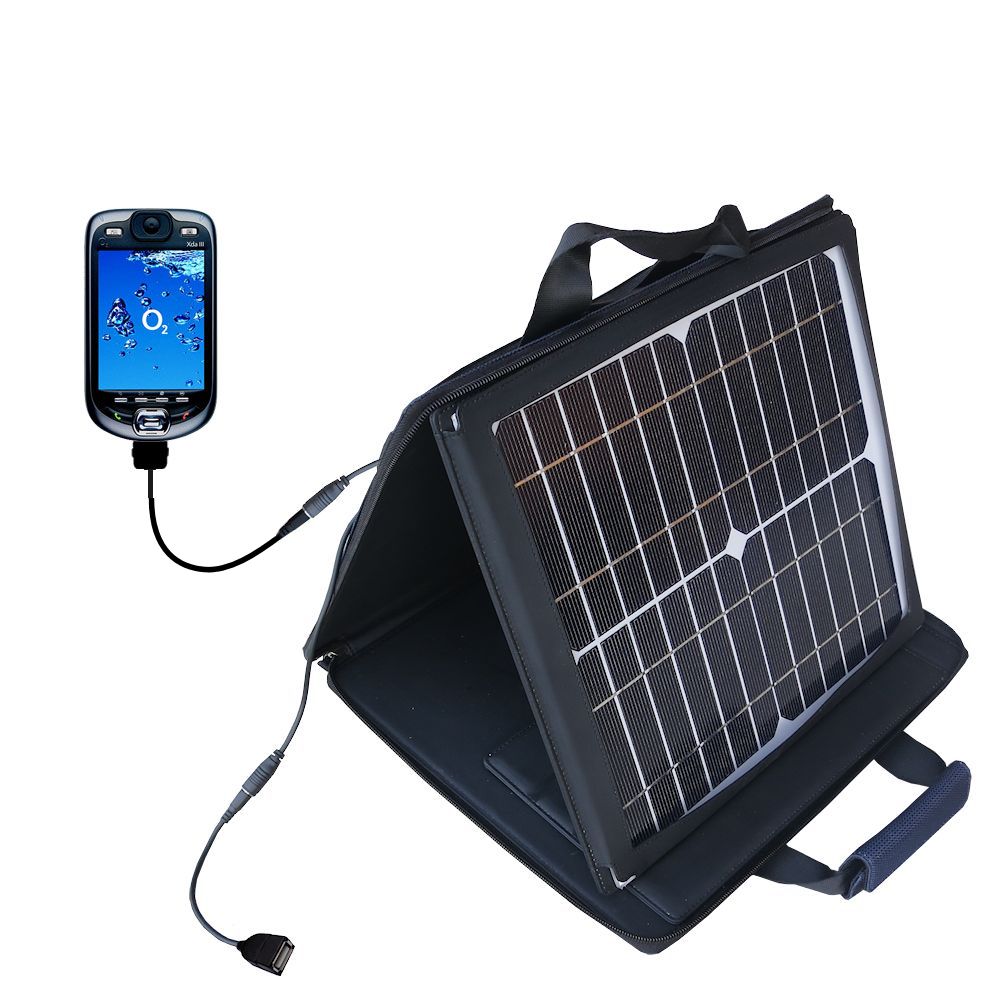SunVolt Solar Charger compatible with the HTC Blue Angel and one other device - charge from sun at wall outlet-like speed