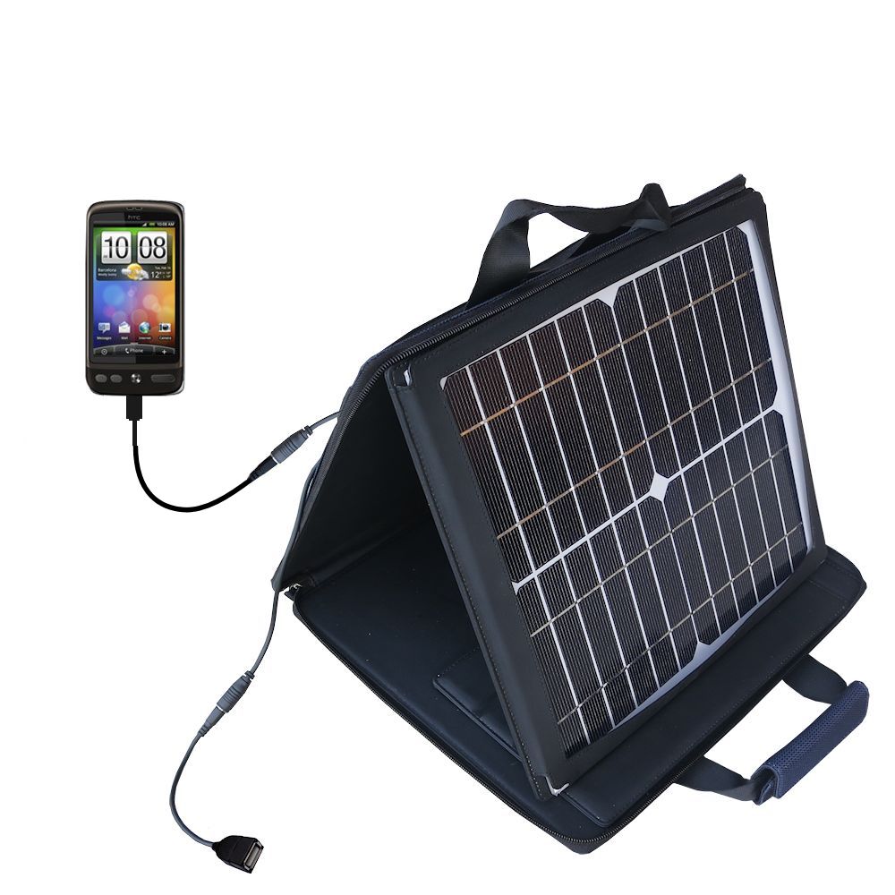 SunVolt Solar Charger compatible with the HTC Bravo and one other device - charge from sun at wall outlet-like speed