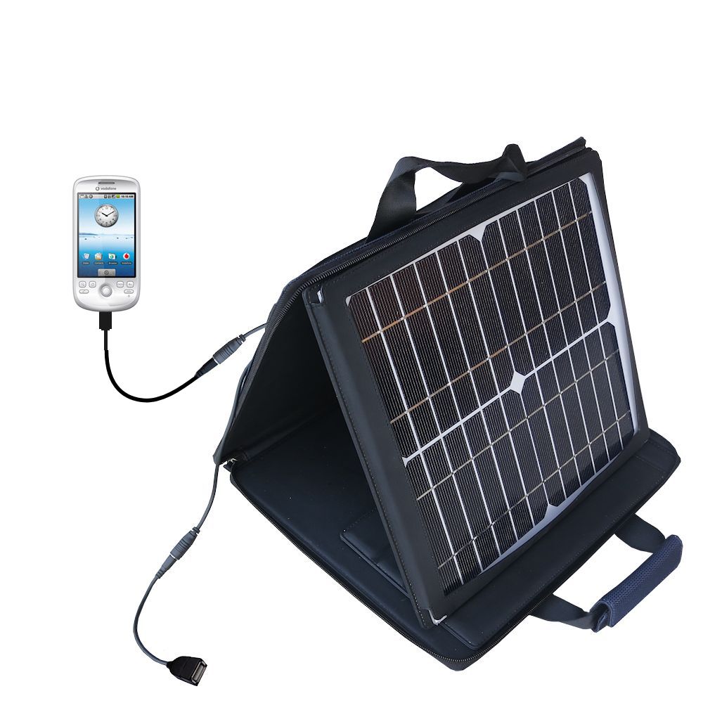 SunVolt Solar Charger compatible with the HTC Magic and one other device - charge from sun at wall outlet-like speed