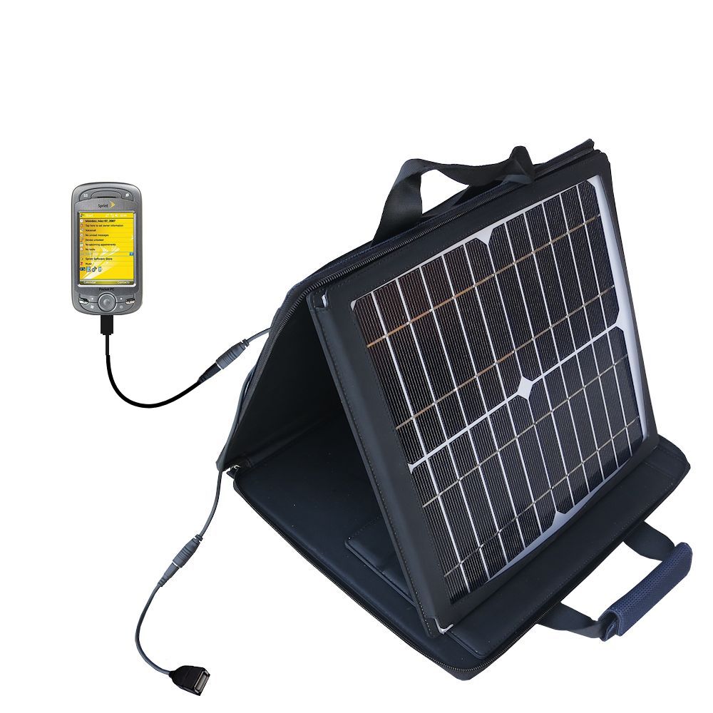 SunVolt Solar Charger compatible with the HTC Mogul and one other device - charge from sun at wall outlet-like speed