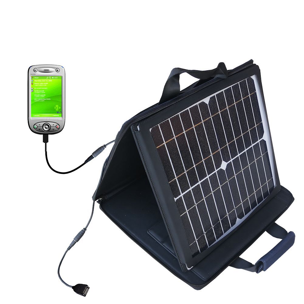 SunVolt Solar Charger compatible with the HTC PANDA and one other device - charge from sun at wall outlet-like speed
