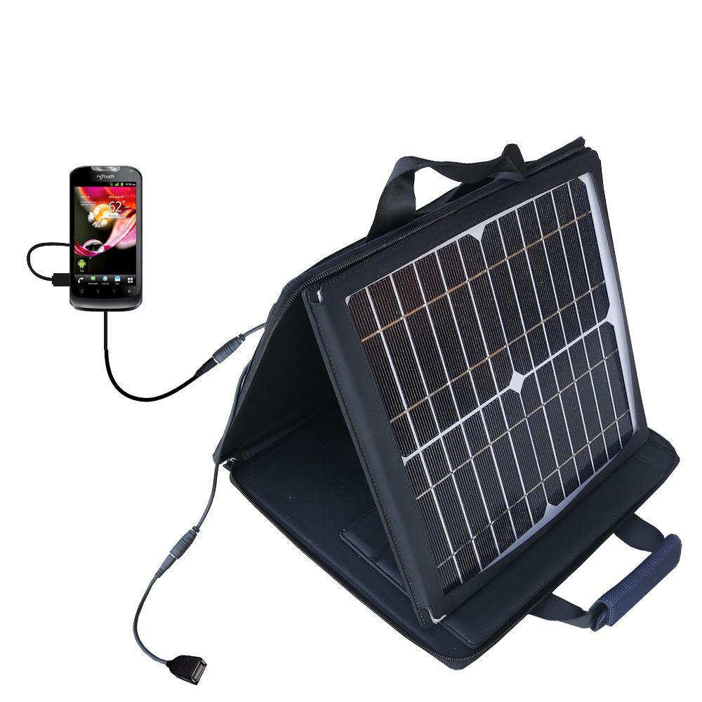 SunVolt Solar Charger compatible with the Huawei Ascend G312 and one other device - charge from sun at wall outlet-like speed