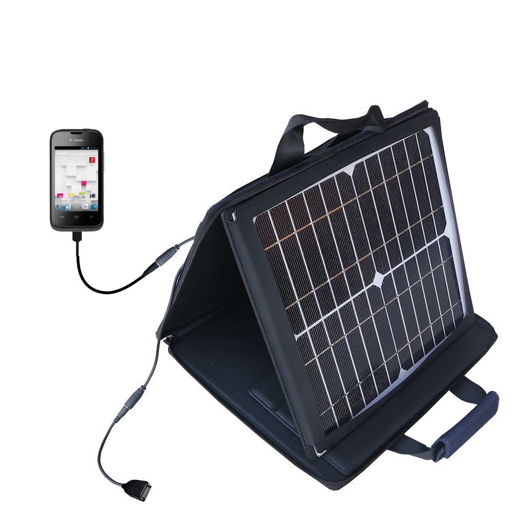 SunVolt Solar Charger compatible with the Huawei Prism II and one other device - charge from sun at wall outlet-like speed