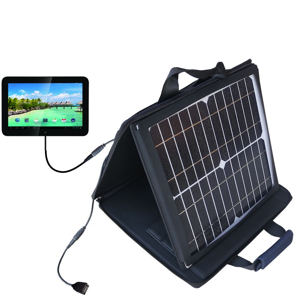 SunVolt Solar Charger compatible with the Idolian mini-Studio and one other device - charge from sun at wall outlet-like speed