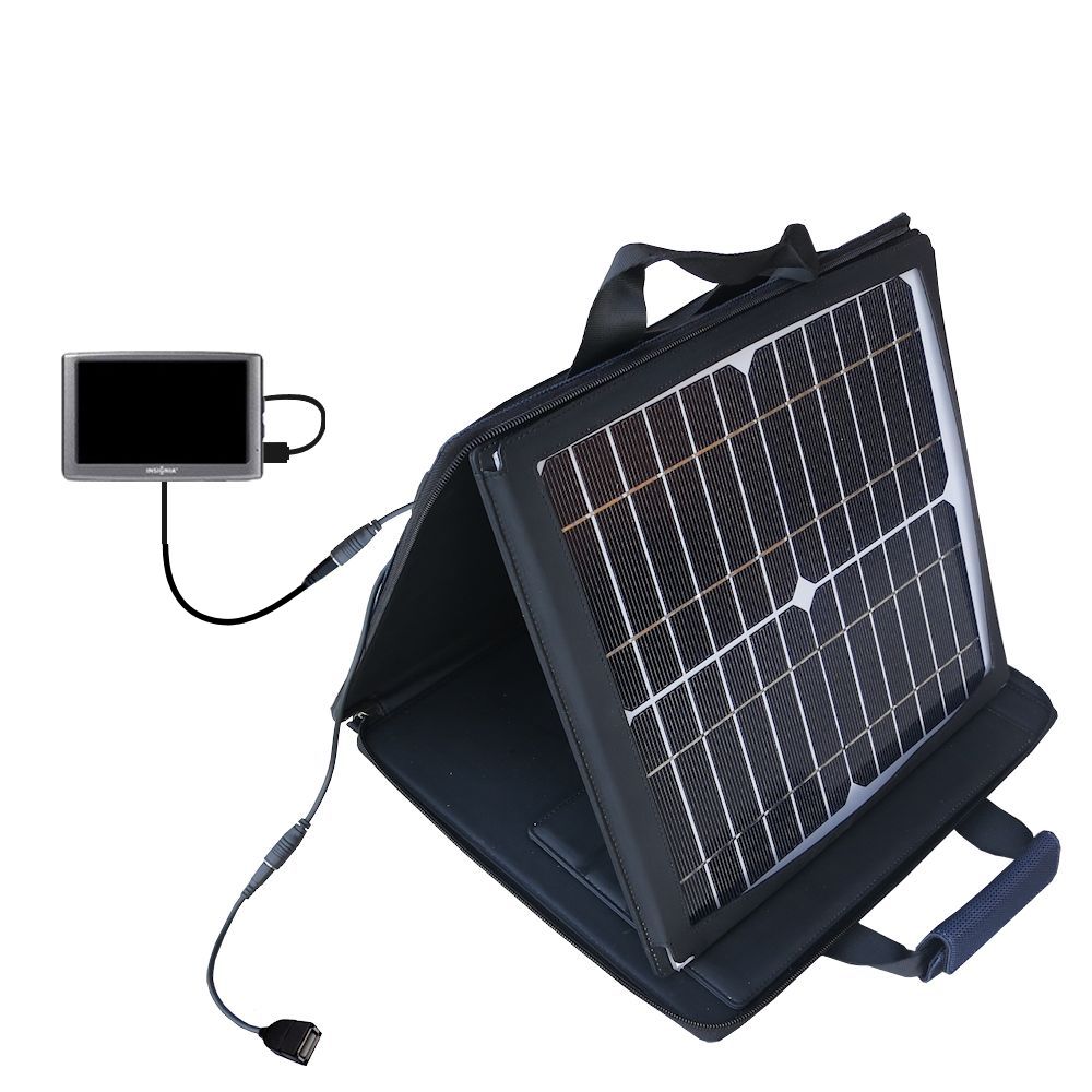 SunVolt Solar Charger compatible with the Insignia NS-CNV10 and one other device - charge from sun at wall outlet-like speed