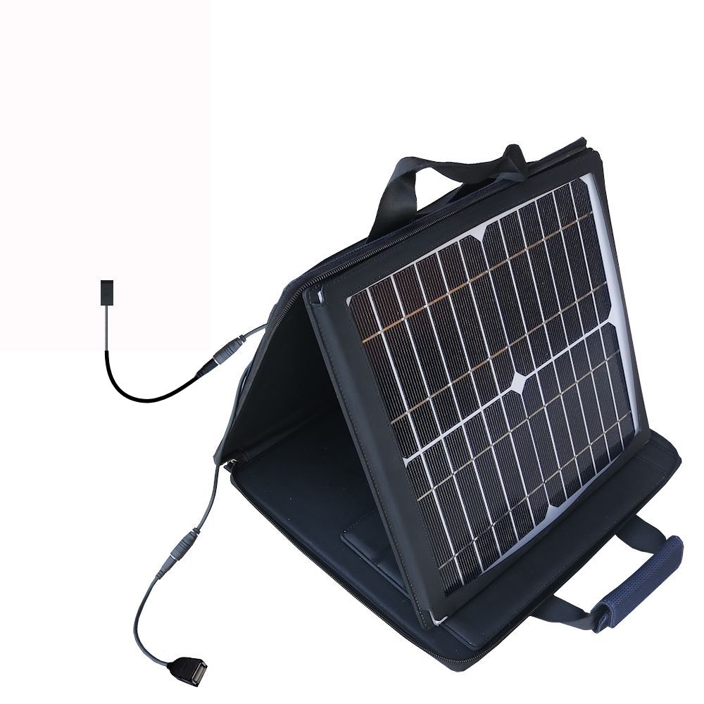SunVolt Solar Charger compatible with the Insignia NS-HD01 Portable HD Radio Player and one other device - charge from sun at wall outlet-like speed