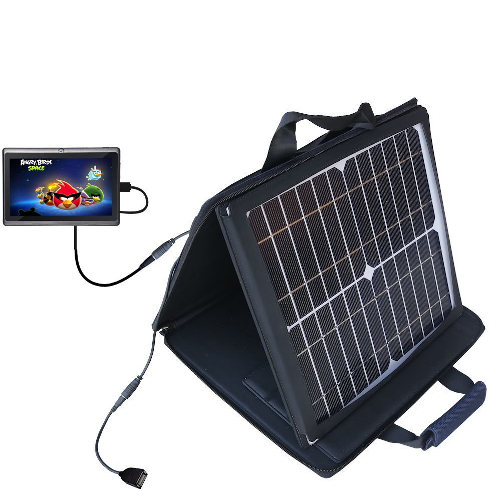 SunVolt Solar Charger compatible with the iView 754TPC and one other device - charge from sun at wall outlet-like speed