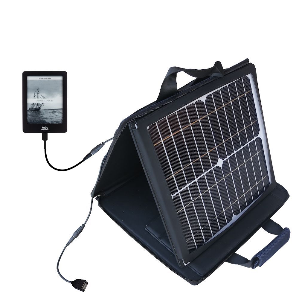 SunVolt Solar Charger compatible with the Kobo Glo and one other device - charge from sun at wall outlet-like speed