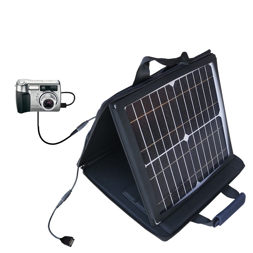 SunVolt Solar Charger compatible with the Kodak Z730 and one other device - charge from sun at wall outlet-like speed