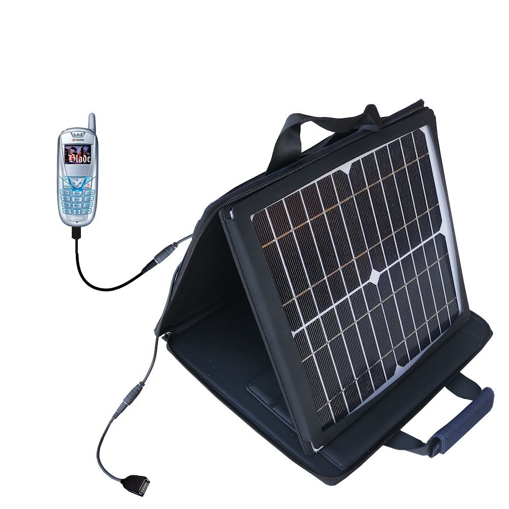 SunVolt Solar Charger compatible with the Kyocera BLADE and one other device - charge from sun at wall outlet-like speed