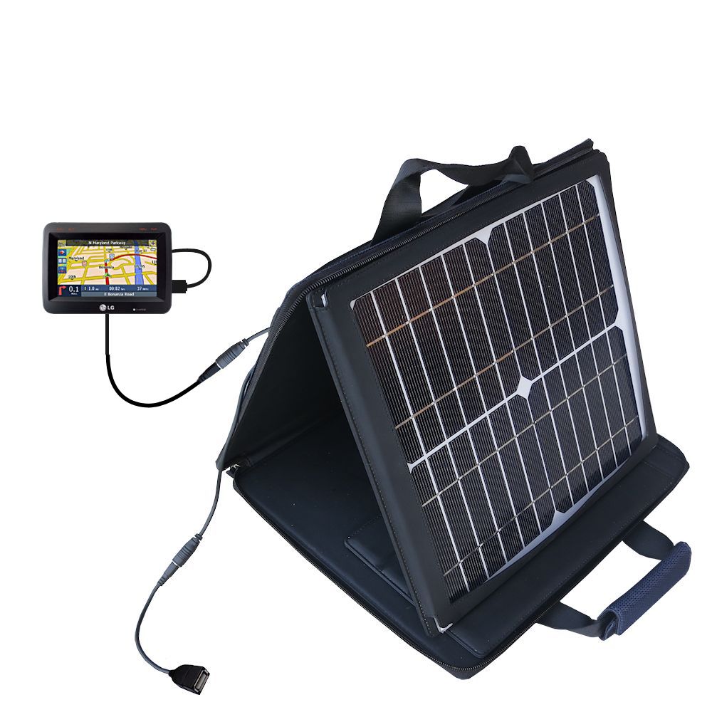 SunVolt Solar Charger compatible with the LG LN790 and one other device - charge from sun at wall outlet-like speed