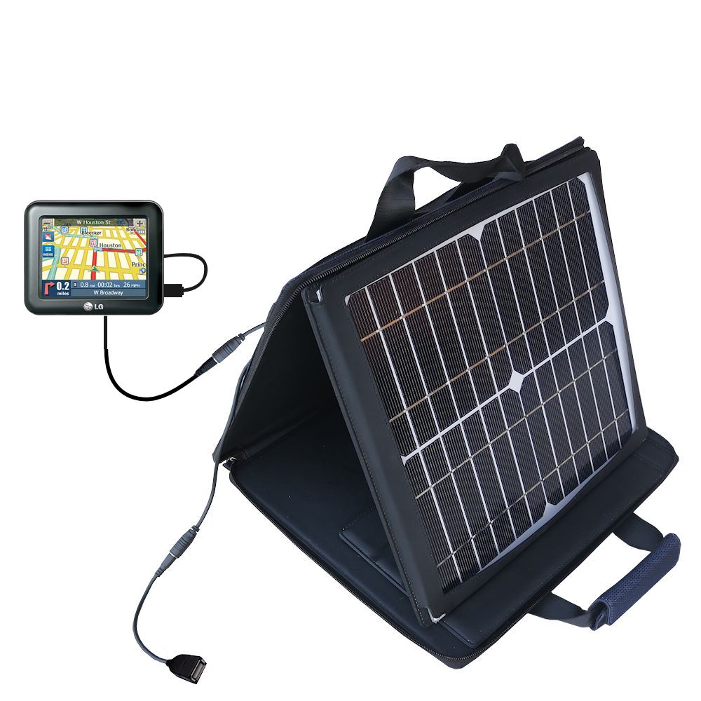 SunVolt Solar Charger compatible with the LG LN835 and one other device - charge from sun at wall outlet-like speed