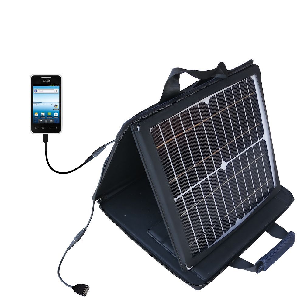 SunVolt Solar Charger compatible with the LG LS696 and one other device - charge from sun at wall outlet-like speed
