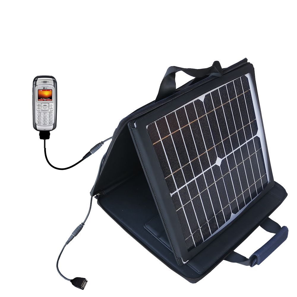SunVolt Solar Charger compatible with the LG VX9800 and one other device - charge from sun at wall outlet-like speed