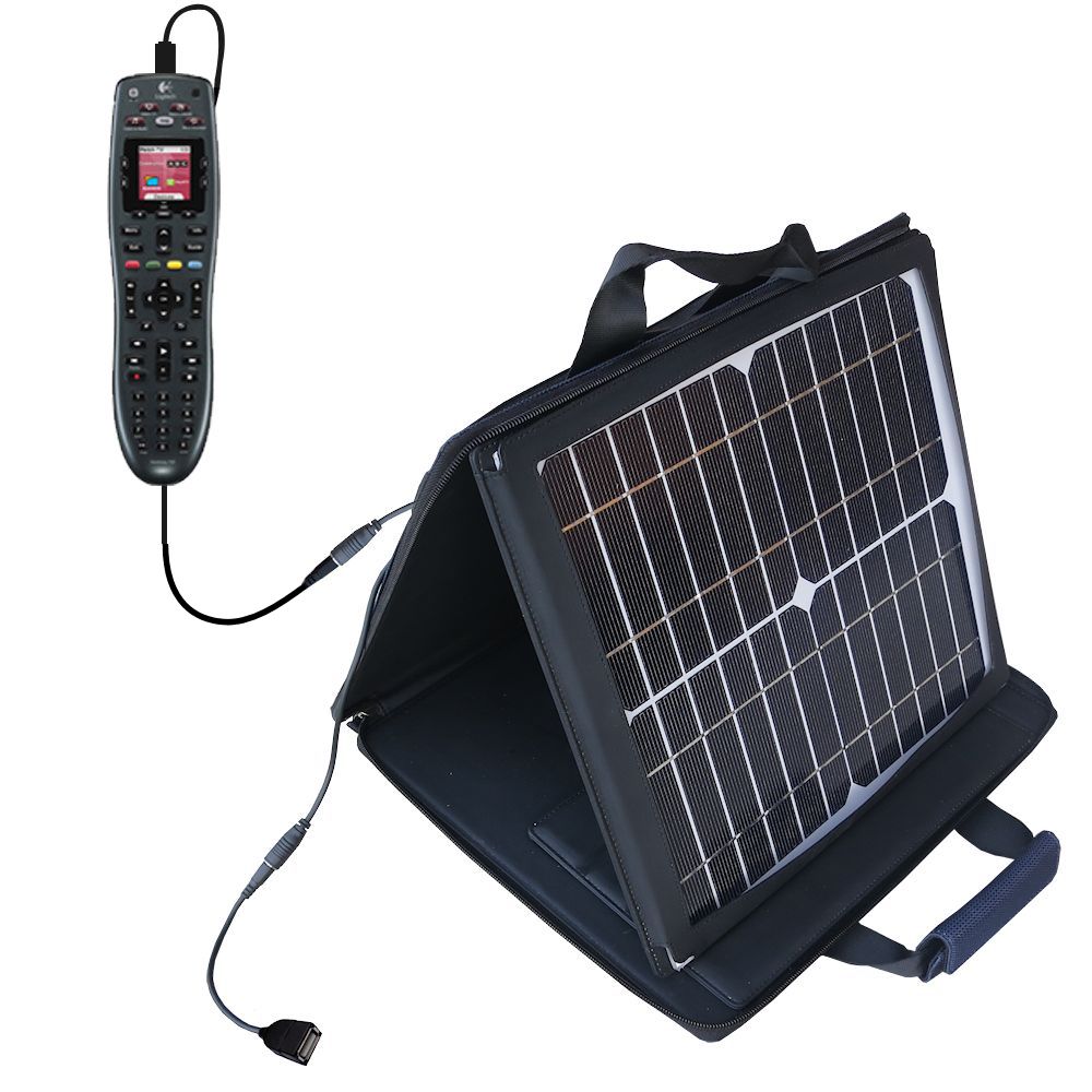 SunVolt Solar Charger compatible with the Logitech Harmony 700 and one other device - charge from sun at wall outlet-like speed