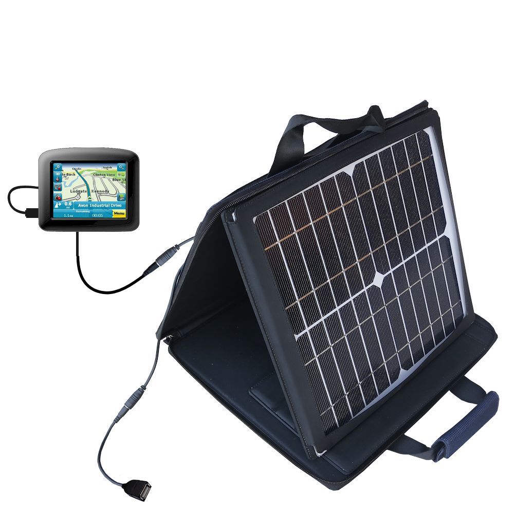SunVolt Solar Charger compatible with the Maylong FD-220 GPS For Dummies and one other device - charge from sun at wall outlet-like speed