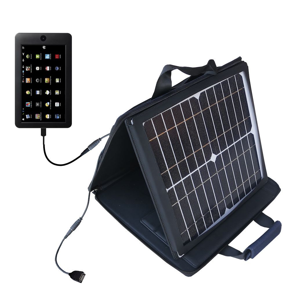 SunVolt Solar Charger compatible with the Maylong M-270 / M270 and one other device - charge from sun at wall outlet-like speed
