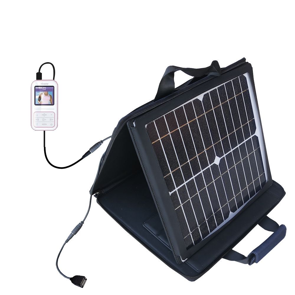 SunVolt Solar Charger compatible with the Memorex MMP8590 MMP8595 and one other device - charge from sun at wall outlet-like speed