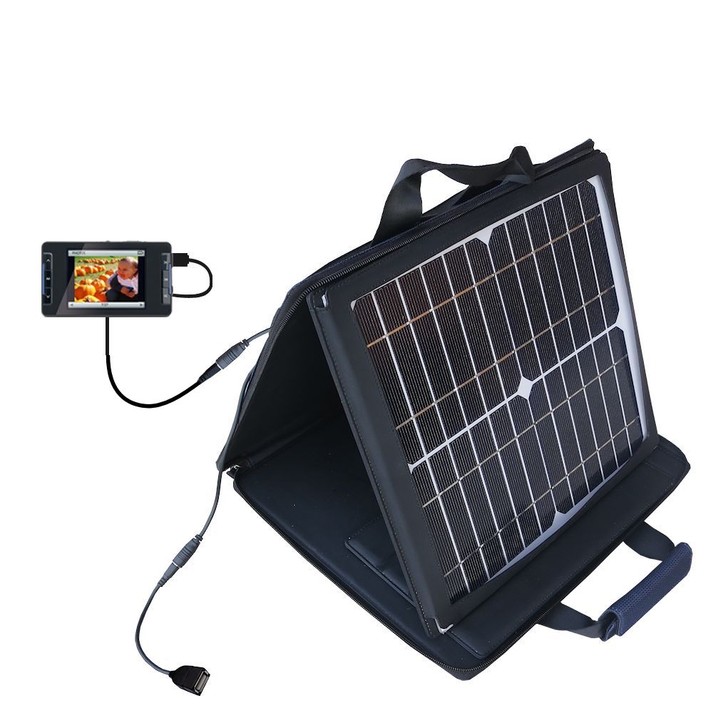 SunVolt Solar Charger compatible with the Memorex MMP9008 and one other device - charge from sun at wall outlet-like speed