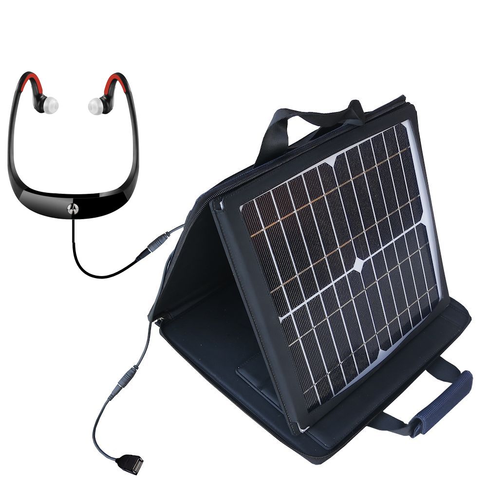 SunVolt Solar Charger compatible with the Motorola S10 HD and one other device - charge from sun at wall outlet-like speed