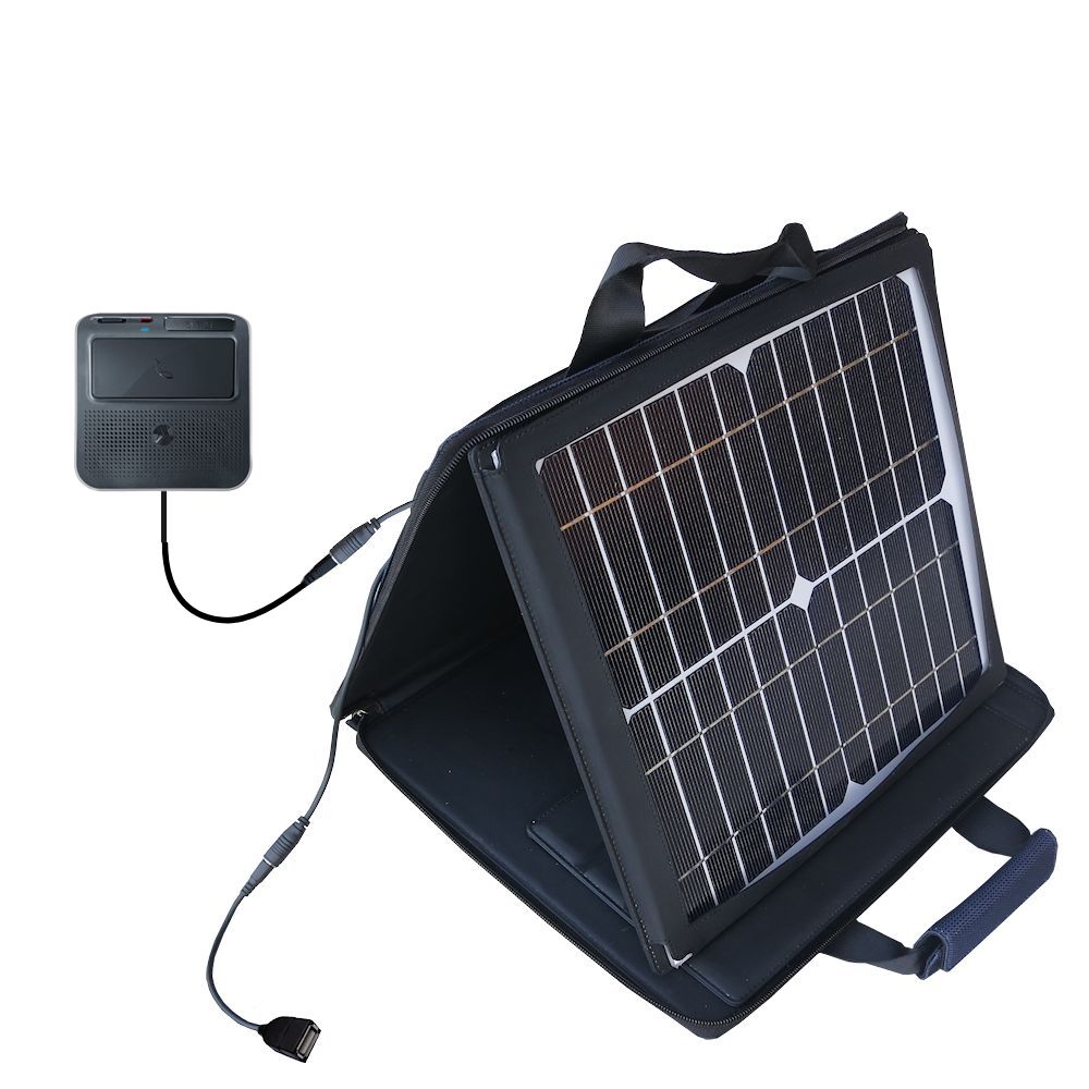 SunVolt Solar Charger compatible with the Motorola T325 and one other device - charge from sun at wall outlet-like speed
