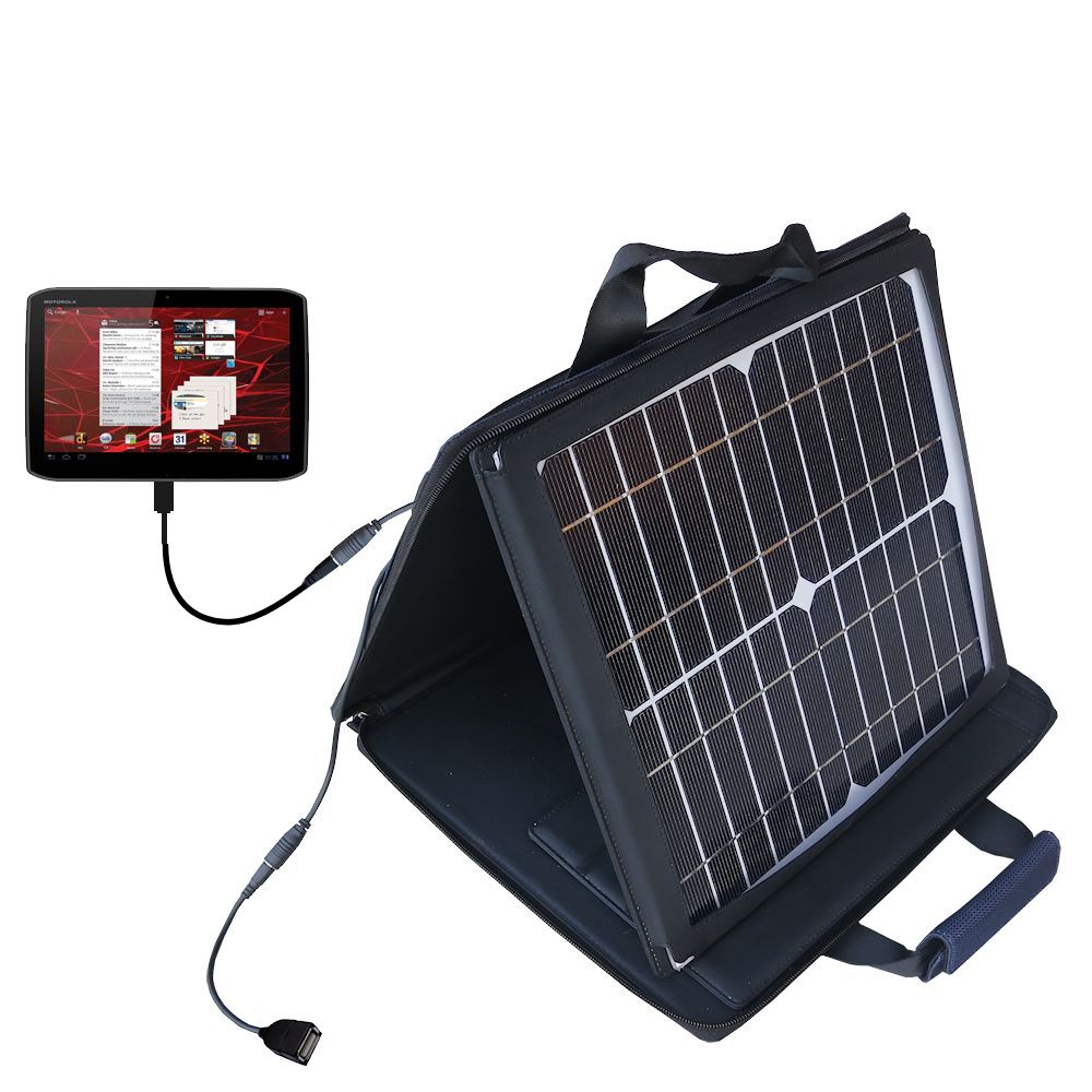SunVolt Solar Charger compatible with the Motorola Xoom 2 and one other device - charge from sun at wall outlet-like speed