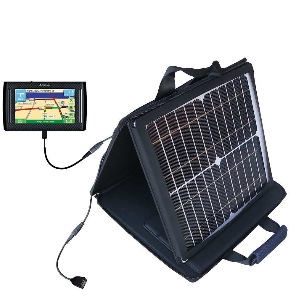 SunVolt Solar Charger compatible with the Navman F45 and one other device - charge from sun at wall outlet-like speed