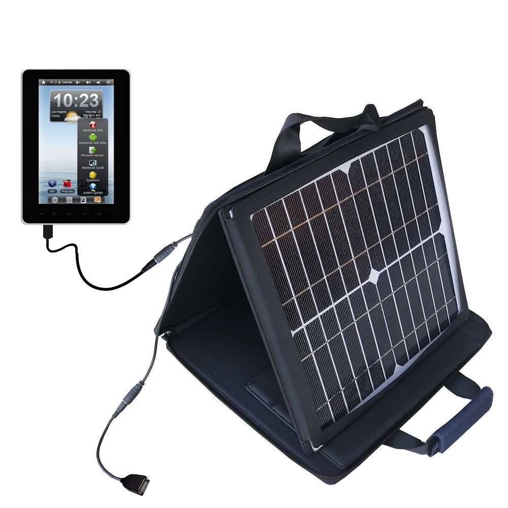 SunVolt Solar Charger compatible with the Nextbook Premium7 Tablet and one other device - charge from sun at wall outlet-like speed