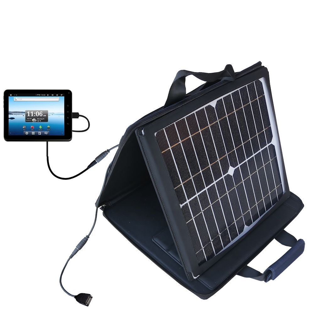 SunVolt Solar Charger compatible with the Nextbook Premium9 Tablet and one other device - charge from sun at wall outlet-like speed