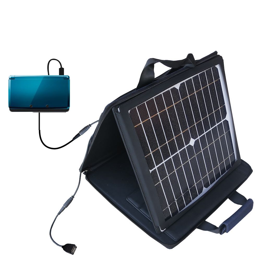 SunVolt Solar Charger compatible with the Nintendo 3DS and one other device - charge from sun at wall outlet-like speed