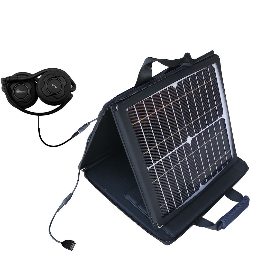 Gomadic SunVolt High Output Portable Solar Power Station designed for the NoiseHush N700m N780 NS400 - Can charge multiple devices with outlet speeds