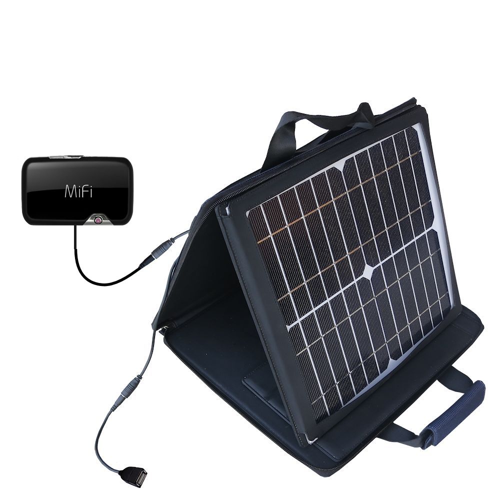 SunVolt Solar Charger compatible with the Novatel MIFI 3352 and one other device - charge from sun at wall outlet-like speed