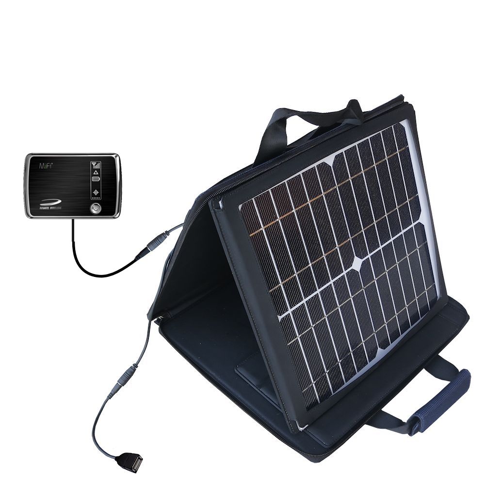 SunVolt Solar Charger compatible with the Novatel MIFI 4082 and one other device - charge from sun at wall outlet-like speed